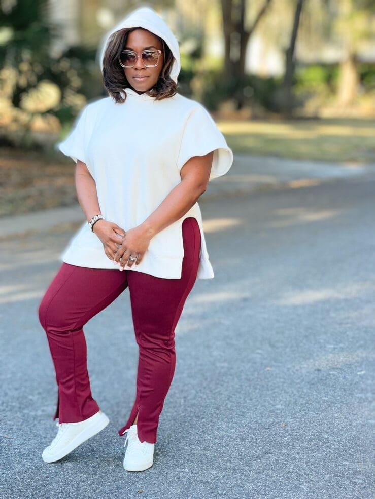 Simplicity 9636 top in lux fleece