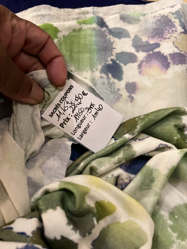 Watercolor knit fabric from Paris France