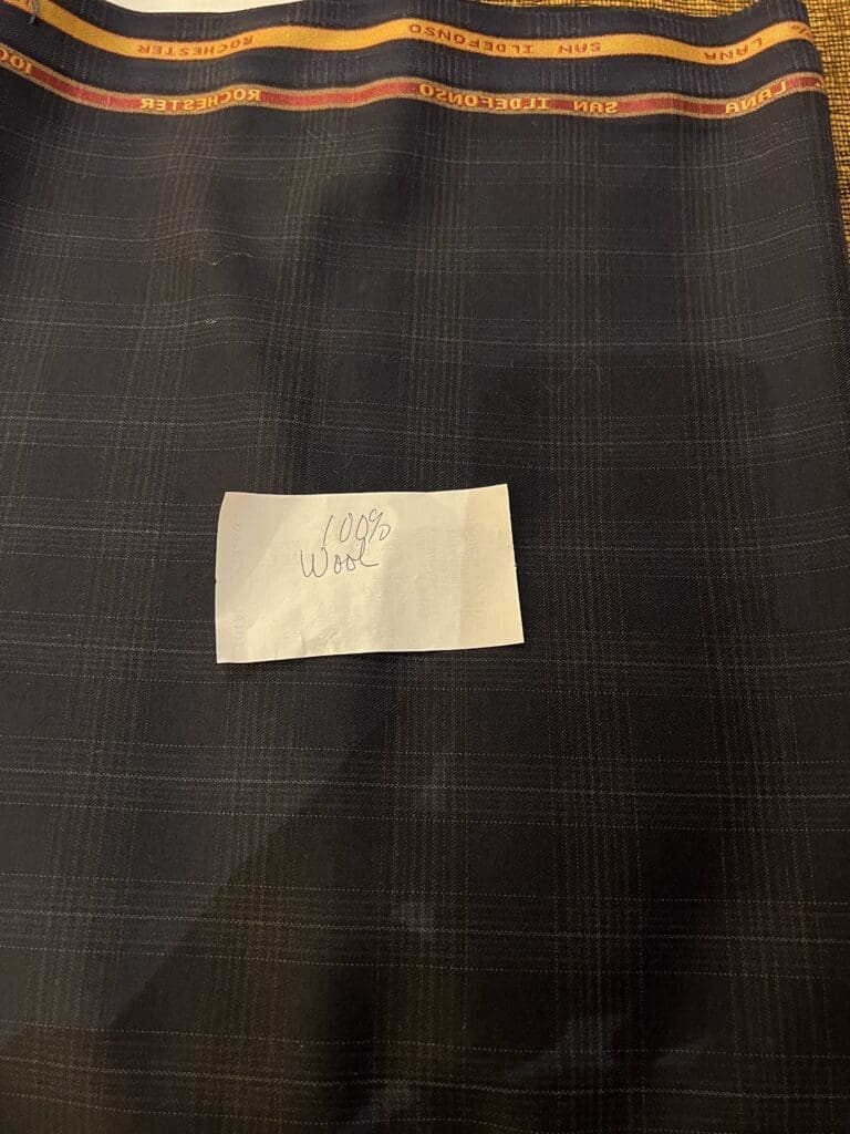 Wool suiting fabric