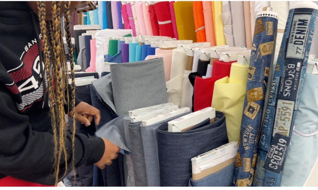 The Sewing Studio Fabric Superstore denim selection