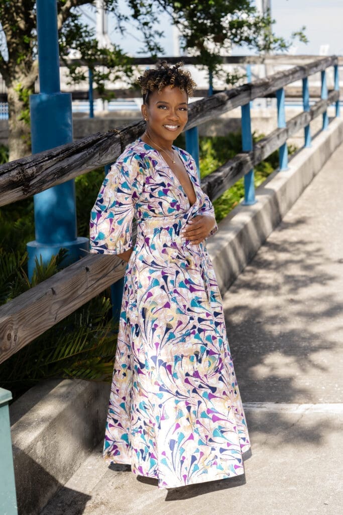 Deep V dress Vogue 9523 sewing for my sanity