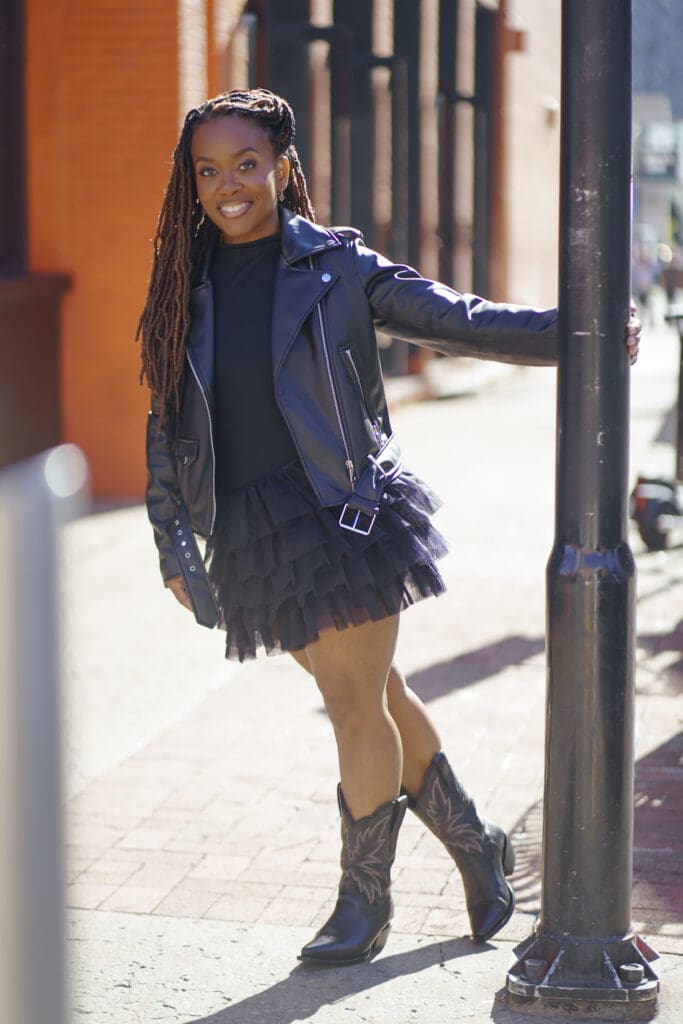 Tulle skirt Nashville Zara jacket tecovas Sewing for my sanity