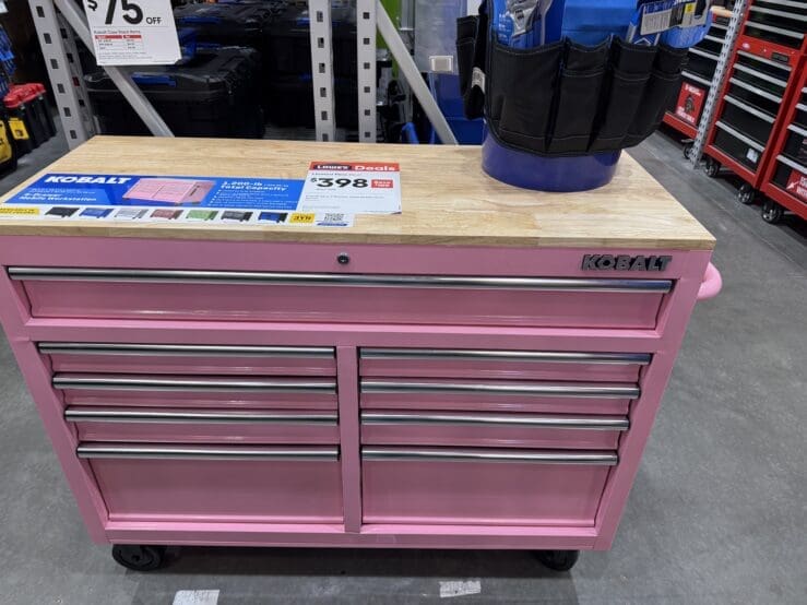 DIY Ironing station kobalt cart