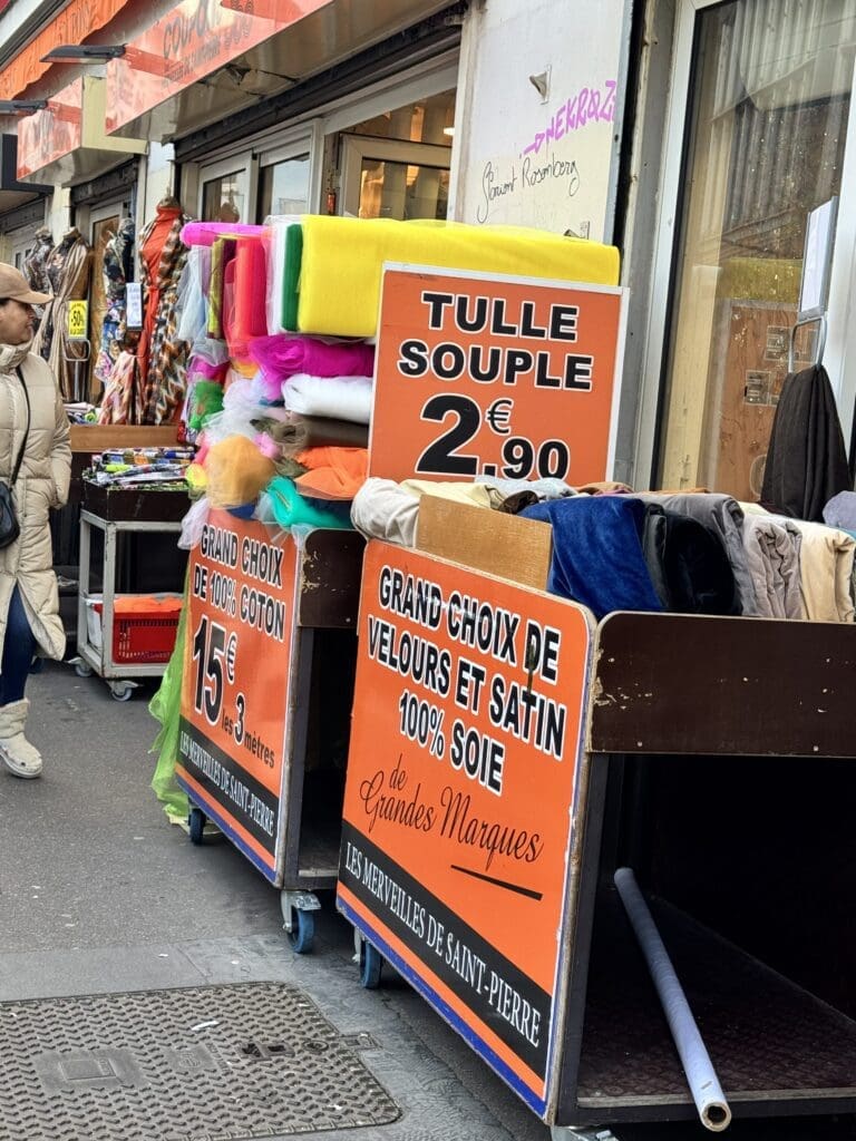 fabric shopping in Paris discount