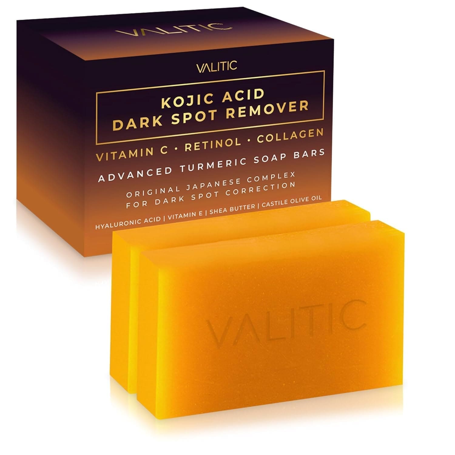 Turmeric Shea Butter Soap Bar - travel shower essentials